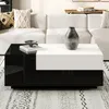 Merax Table basse 100x50x38cm avec 2 tiroirs, table Voir les images du produit 2