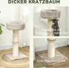 A collage of images showcasing a cat tree with different angles and close-ups, including a cat interacting with it. Náhled obrázku produktu
