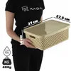 KADAX úložný košík, košík s vekom, úložný box, plastový Náhľad obrázku produktu 4