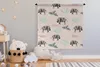 MuchoWow® Wandteppich Wandbehang Zebra - Palme - Pastell - Produktbild-Vorschau 3