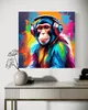 Leinwandbild Affe DJ Farbe 40x40 Feeby Bunt bild für die Produktbild-Vorschau 2