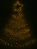 LED Tannenbaum - Wanddeko - zum Aufhängen - 200 bernsteinfarbene LED - H: 1,5m - Außentrafo Produktbild-Vorschau
