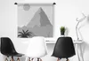 MuchoWow® Wandteppich Wandbehang Illustration - Pyramide - Produktbild-Vorschau 3