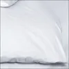 A close-up view of white bedding, likely a duvet cover or sheet, with soft folds and creases. Produktbild-Vorschau