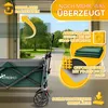 TRESKO® Skládací ruční vozík se zelenou střechou, chladicím Náhled obrázku produktu 7