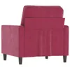 vidaXL Sessel Weinrot 60 cm Samt Produktbild-Vorschau 5