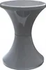 Tabouret sablier en plastique, produit poli, anthracite Voir les images du produit 1