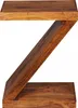 Wohnling Sheesham Table d'appoint \"Z\" en bois massif Cube Voir les images du produit 12