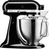 A black KitchenAid stand mixer with a stainless steel bowl is shown against a white background. Anteprima dell’immagine prodotto