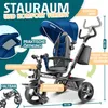 KIDIZ® Dreirad 5in1 Kinderdreirad mit Schubstange Produktbild-Vorschau 2