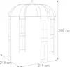 Tonnelle de jardin en métal en forme de cage à oiseaux - Voir les images du produit 4