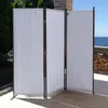 Paravent 3 Teilig 170 x 165 cm Weiß - Garten & Balkon Produktbild-Vorschau 8