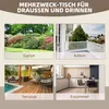 Outsunny Gartentisch Balkontisch Holztisch Terrasse Produktbild-Vorschau 6