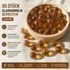 50 Stück Glasmurmeln Bernstein Ø 16 mm – Transparente Produktbild-Vorschau 1