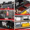 Pracovní stůl COSTWAY s kolíkovou deskou, 121 cm dlouhý Náhled obrázku produktu 4