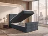 AX LIVING Boxspringbett 120x200 cm Defne Dunkelgrau - Produktbild-Vorschau 3
