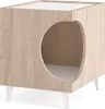 Beistelltisch - Hunde und Katzenhaus ELLIE - Eiche/Weiß - Produktbild-Vorschau 1