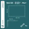 VOUNOT® 4x6m  Abdeckplane 180 g/m² Wasserdicht lkw Plane Produktbild-Vorschau 3