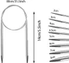 Set rondbreinaalden – 80 cm – Metalen rondbreinaalden – RVS Productafbeelding-voorbeeld 2