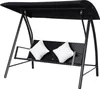 Outsunny Hollywoodschaukel Polyrattan Schaukel Schaukelbank Produktbild-Vorschau 1