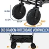 Chariot pliable XL - Jusqu'à 110KG - 91x51x103 CM - 120L - Voir les images du produit 13
