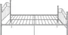vidaXL Posteľ šedá kovová 160x200 cm Náhľad obrázku produktu 3