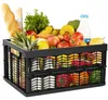 Novaliv Einkaufskorb Klappbox | 30L Schwarz faltbar stabil| Produktbild-Vorschau 1