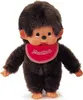 Monchhichi Plüschfigur Mädchen mit Latz pink/braun 80cm Produktbild-Vorschau 2