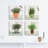 ARTland Leinwandbilder Set, 4tlg. Lavendel, Rosmarin, Produktbild-Vorschau 5