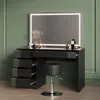 Schminktisch Livinity Imola Schwarz/Gold 120 cm mit Produktbild-Vorschau 5