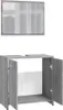 A bathroom vanity cabinet and a mirror are shown against a white background. Náhľad obrázku produktu