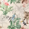 SCHÖNER LEBEN. Kissenhülle Outdoor Palmen Papagei Flamingo Produktbild-Vorschau 3