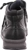 A rear view of a black leather hiking boot with a thick gray sole. Anteprima dell’immagine prodotto