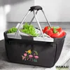 Huuraa Einkaufskorb Flamingos Comic 20 Liter Black Produktbild-Vorschau 2