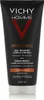 A black tube of Vichy Homme Hydra Mag C Shower Gel for body and hair. Podgląd zdjęcia produktu