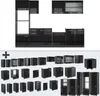 Küchenzeile Vicco R-Line Schwarz Hochglanz 300 cm mit Produktbild-Vorschau 6