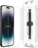 A screen protector and installation frame for an iPhone 14 Pro Max. Produktbild-Vorschau