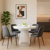 BEAUTYSOFA | Runder Ausziehbarer Tisch LUMI Ø 120–200 cm, Produktbild-Vorschau 3