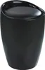 A black stool on a white background. Produktbild-Vorschau
