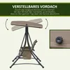 3-Sitzer Hollywoodschaukel, Gartenschaukel mit Sonnendach, Produktbild-Vorschau 4
