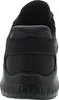 The back view of a black shoe. Produktbild-Vorschau