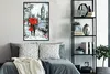 MuchoWow® Gerahmtes Poster Gemälde - Regenschirm - Öl 60x90 Produktbild-Vorschau 4