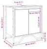 vidaXL Szafka pod umywalkę dąb sonoma 60x35x60 cm materiał Podgląd zdjęcia produktu 7