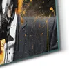 DEQOART Hybrid Leinwand Bild 30x30 cm 'Wilder Anzugträger' Produktbild-Vorschau 5