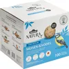 A cardboard box containing bird food balls, with illustrations of birds and seasonal feeding tips. Produktbild-Vorschau