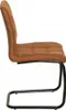 Moderner Freischwinger Stuhl MODENA hellbraun Design Produktbild-Vorschau 12