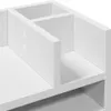 A close-up view of a white desk organizer with compartments. Náhľad obrázku produktu