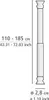 WENKO Teleskop Duschstange ohne bohren 110-185cm Produktbild-Vorschau 8