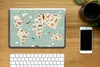 MuchoWow® Laptop Aufkleber Sticker Cover Erde - Weltkarte Produktbild-Vorschau 2