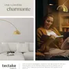 Lampe sur pied ARCUS en acier style rétro, 60W - jaune or Voir les images du produit 5